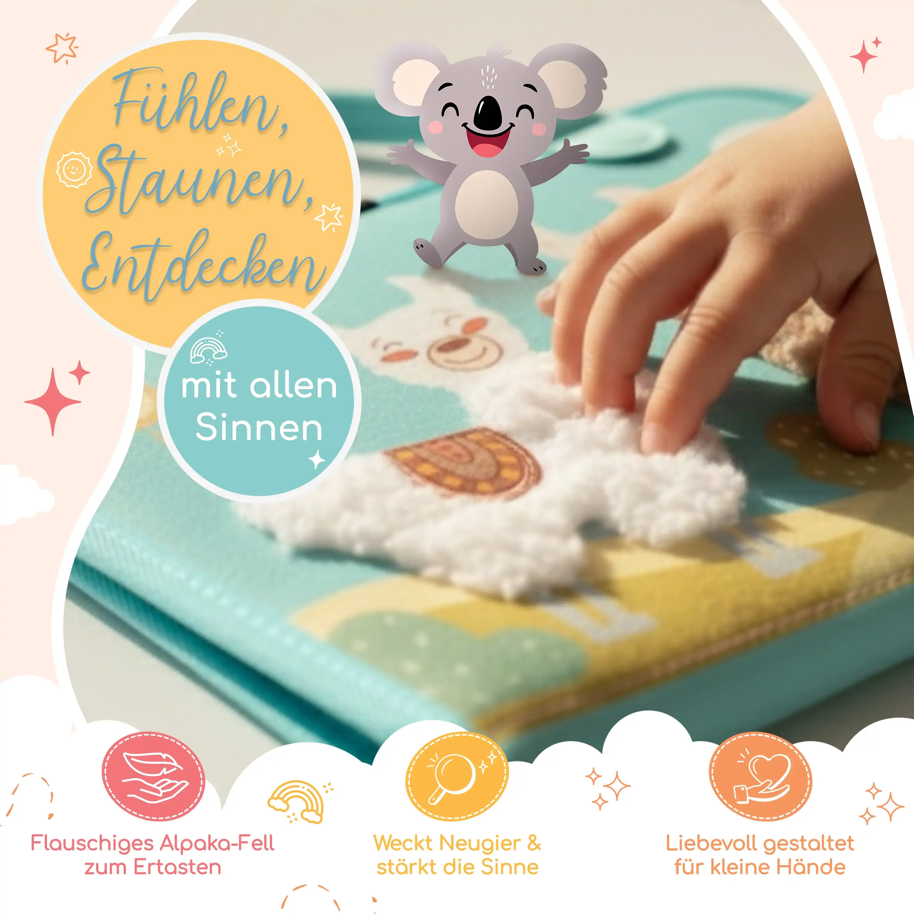Busy Board Alpaka Mint Detailansicht 4